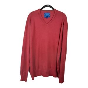 MARTIN  + OSA Men's Burnt Red Cotton Blend Sweater